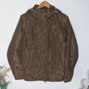 The North Face Hyvent Brown Raincoat Jacket Med